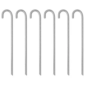 Zelte Stecknadeln 6 Stück verzinkter Stahl 41,5 cm Ø12 mm von , Zeltzubehör - Ref: Foro24-4009343, Preis: 23,44 €, Rabatt: %