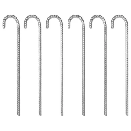 Zelte Stecknadeln 6 Stück verzinkter Stahl 41,5 cm Ø12 mm von , Zeltzubehör - Ref: Foro24-4009343, Preis: 23,44 €, Rabatt: %