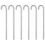 Clavijas para tienda 6 uds acero galvanizado 41,5 cm Ø12 mm de , Accesorios para tiendas de campaña - Ref: Foro24-4009343, Pr...