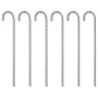 Clavijas para tienda 6 uds acero galvanizado 41,5 cm Ø12 mm de , Accesorios para tiendas de campaña - Ref: Foro24-4009343, Pr...
