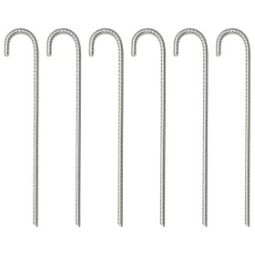 Zelte 6 Stück verzinkter Stahlstifte 37 cm Ø10 mm von , Zeltzubehör - Ref: Foro24-4009341, Preis: 18,30 €, Rabatt: %