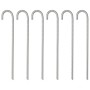 Clavijas para tienda 6 uds acero galvanizado 37 cm Ø10 mm de , Accesorios para tiendas de campaña - Ref: Foro24-4009341, Prec...