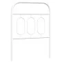 Cabecero de metal blanco 75 cm de , Cabeceros y pies de cama - Ref: Foro24-377192, Precio: 28,91 €, Descuento: %
