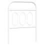 Weißes Metallkopfteil 75 cm von , Kopf- und Fußteile - Ref: Foro24-377192, Preis: 29,26 €, Rabatt: %