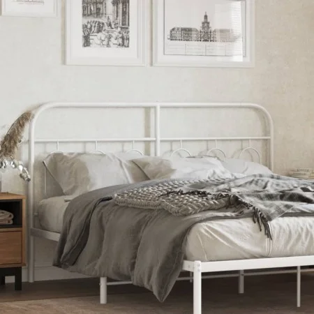 Weißes Metallkopfteil 140 cm von , Kopf- und Fußteile - Ref: Foro24-377199, Preis: 43,22 €, Rabatt: %