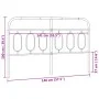 Weißes Metallkopfteil 140 cm von , Kopf- und Fußteile - Ref: Foro24-377199, Preis: 43,22 €, Rabatt: %
