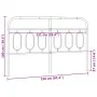 Cabecero de metal blanco 150 cm de , Cabeceros y pies de cama - Ref: Foro24-377200, Precio: 38,79 €, Descuento: %