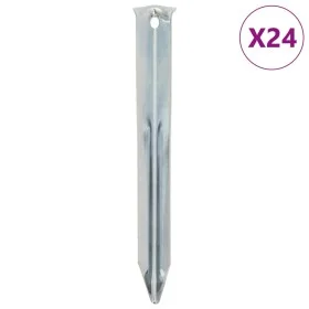 Zelte 24 Stück verzinkter Stahlstifte 17 cm Ø20 mm von , Zeltzubehör - Ref: Foro24-4009336, Preis: 17,91 €, Rabatt: %