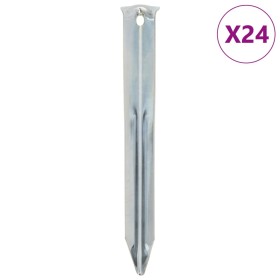 Zelte 24 Stück verzinkter Stahlstifte 17 cm Ø20 mm von , Zeltzubehör - Ref: Foro24-4009336, Preis: 18,38 €, Rabatt: %