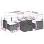 Set of garden sofas and cushions, 8 pieces, synthetic beige rattan by , Garden sets - Ref: Foro24-3274839, Price: 538,92 €, D...