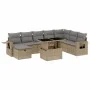 Garden sofa set 9 pieces with beige synthetic rattan cushions by , Garden sets - Ref: Foro24-3275029, Price: 594,97 €, Discou...