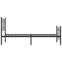 Bed frame with black metal headboard and footboard 80x200 cm by , Beds and slatted bases - Ref: Foro24-376137, Price: 86,16 €...