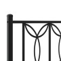 Bed frame with black metal headboard and footboard 80x200 cm by , Beds and slatted bases - Ref: Foro24-376137, Price: 86,16 €...