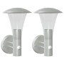 Apliques de exterior con sensor 2 unidades acero inoxidable de , Iluminación de exterior - Ref: Foro24-4006239, Precio: 54,67 €