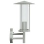 Outdoor wall lights 2 units stainless steel silver by , Outdoor lighting - Ref: Foro24-4006245, Price: 53,81 €, Discount: %