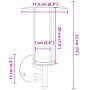 Outdoor wall lights 2 units stainless steel silver by , Outdoor lighting - Ref: Foro24-4006245, Price: 53,81 €, Discount: %