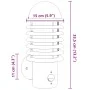 Außenleuchten mit Bewegungssensor, 2 Stück, Edelstahl von , Außenbeleuchtung - Ref: Foro24-4006251, Preis: 75,44 €, Rabatt: %
