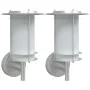 Apliques de exterior 2 unidades acero inoxidable plateado de , Iluminación de exterior - Ref: Foro24-4006285, Precio: 61,76 €...