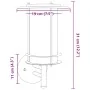 Apliques de exterior 2 unidades acero inoxidable plateado de , Iluminación de exterior - Ref: Foro24-4006285, Precio: 61,76 €...