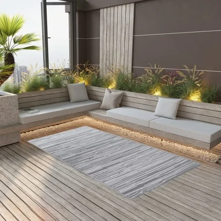 Gray PP outdoor rug 190x290 cm by vidaXL, Outdoor protectors - Ref: Foro24-310439, Price: 55,28 €, Discount: %