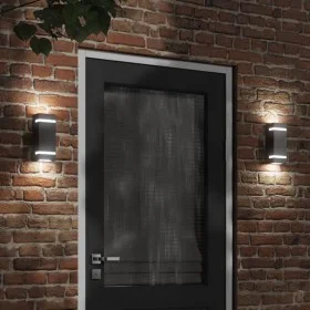 Apliques de exterior 2 unidades acero inoxidable negro de , Iluminación de exterior - Ref: Foro24-4006337, Precio: 36,28 €, D...