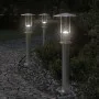 Outdoor floor lamp, silver stainless steel, 60 cm by , Outdoor lighting - Ref: Foro24-4006349, Price: 35,37 €, Discount: %