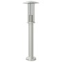 Bodenlampe für den Außenbereich aus silbernem Edelstahl, 60 cm von , Außenbeleuchtung - Ref: Foro24-4006349, Preis: 35,92 €, ...
