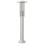 Outdoor floor lamp, silver stainless steel, 60 cm by , Outdoor lighting - Ref: Foro24-4006349, Price: 35,37 €, Discount: %