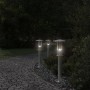 Bodenlampe für den Außenbereich aus silbernem Edelstahl, 60 cm von , Außenbeleuchtung - Ref: Foro24-4006349, Preis: 35,92 €, ...