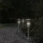 Outdoor floor lamp, silver stainless steel, 60 cm by , Outdoor lighting - Ref: Foro24-4006349, Price: 35,37 €, Discount: %