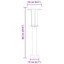 Bodenlampe für den Außenbereich aus silbernem Edelstahl, 60 cm von , Außenbeleuchtung - Ref: Foro24-4006349, Preis: 35,92 €, ...
