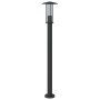 Außen-Stehlampen, 3 Stück, Edelstahl schwarz, 100 cm. von , Außenbeleuchtung - Ref: Foro24-4006356, Preis: 121,40 €, Rabatt: %