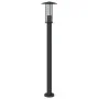 Lámparas de suelo exterior 3 uds acero inoxidable negro 100 cm de , Iluminación de exterior - Ref: Foro24-4006356, Precio: 11...