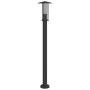 Lámparas de suelo exterior 3 uds acero inoxidable negro 100 cm de , Iluminación de exterior - Ref: Foro24-4006356, Precio: 11...