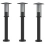 Außen-Stehlampen, 3 Stück, Edelstahl, schwarz, 60 cm. von , Außenbeleuchtung - Ref: Foro24-4006354, Preis: 92,17 €, Rabatt: %