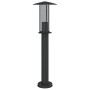 Außen-Stehlampen, 3 Stück, Edelstahl, schwarz, 60 cm. von , Außenbeleuchtung - Ref: Foro24-4006354, Preis: 92,17 €, Rabatt: %