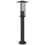 Außen-Stehlampen, 3 Stück, Edelstahl, schwarz, 60 cm. von , Außenbeleuchtung - Ref: Foro24-4006354, Preis: 92,17 €, Rabatt: %
