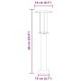 Außen-Stehlampen, 3 Stück, Edelstahl, schwarz, 60 cm. von , Außenbeleuchtung - Ref: Foro24-4006354, Preis: 92,17 €, Rabatt: %
