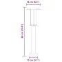 Outdoor floor lamps 3 pcs stainless steel black 60cm by , Outdoor lighting - Ref: Foro24-4006354, Price: 90,77 €, Discount: %