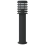 Außen-Stehlampe aus schwarzem Edelstahl, 60 cm. von , Außenbeleuchtung - Ref: Foro24-4006361, Preis: 48,25 €, Rabatt: %