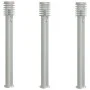 Lámparas de suelo de exterior con sensor 3 uds acero inox 110cm de , Iluminación de exterior - Ref: Foro24-4006368, Precio: 1...