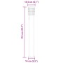 Outdoor floor lamp with stainless steel plug 110cm by , Outdoor lighting - Ref: Foro24-4006375, Price: 55,36 €, Discount: %