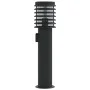 Outdoor floor lamp with black steel plug 60 cm by , Outdoor lighting - Ref: Foro24-4006377, Price: 52,90 €, Discount: %