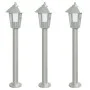 Außen-Stehlampen, 3 Stück, Edelstahl, 80 cm. von , Außenbeleuchtung - Ref: Foro24-4006382, Preis: 104,34 €, Rabatt: %