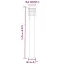 Außen-Stehlampen mit Stecker, 3 Stück, Schwarz, 110 cm, aus Stahl. von , Außenbeleuchtung - Ref: Foro24-4006380, Preis: 155,5...