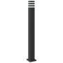 Außen-Stehlampen mit Sensor, 3 Stück, Schwarz, aus Aluminium, 110 cm. von , Außenbeleuchtung - Ref: Foro24-4006404, Preis: 15...