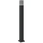 Outdoor floor lamps with sensor 3 units black aluminum 110 cm by , Outdoor lighting - Ref: Foro24-4006404, Price: 155,21 €, D...