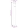 Außen-Stehlampen mit Sensor, 3 Stück, Schwarz, aus Aluminium, 110 cm. von , Außenbeleuchtung - Ref: Foro24-4006404, Preis: 15...