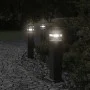 Outdoor floor lamps with plug, set of 3, black aluminum, 50 cm. by , Outdoor lighting - Ref: Foro24-4006406, Price: 123,09 €,...