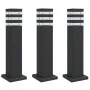 Lámparas suelo exterior con enchufe 3 uds aluminio negro 50 cm de , Iluminación de exterior - Ref: Foro24-4006406, Precio: 12...